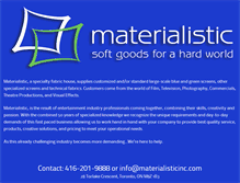 Tablet Screenshot of materialisticinc.com